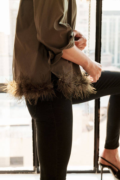 Janess Feathered Top