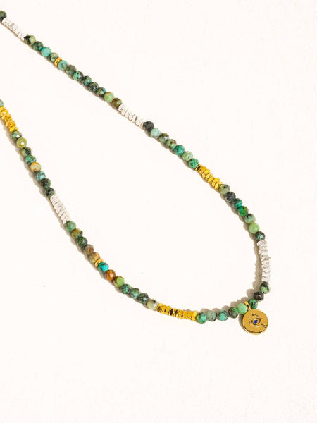 Lahina Handmade Stone Eye Necklace