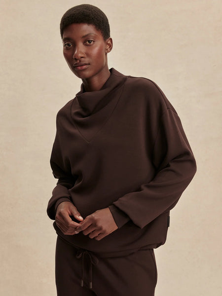 Varley Betsy Sweat in Coffee Bean