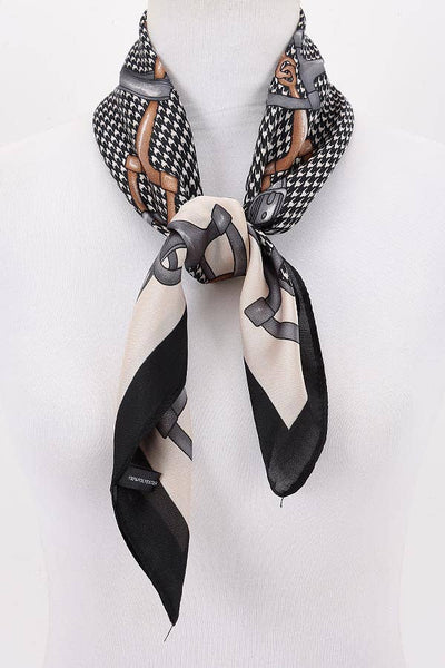 Multi Print Bandana Black