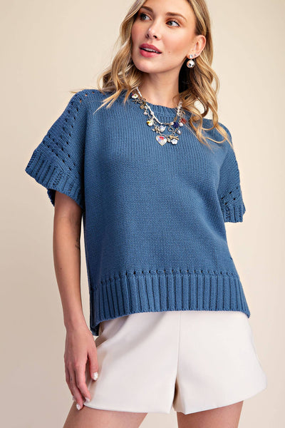 Blue Crewneck Sweater