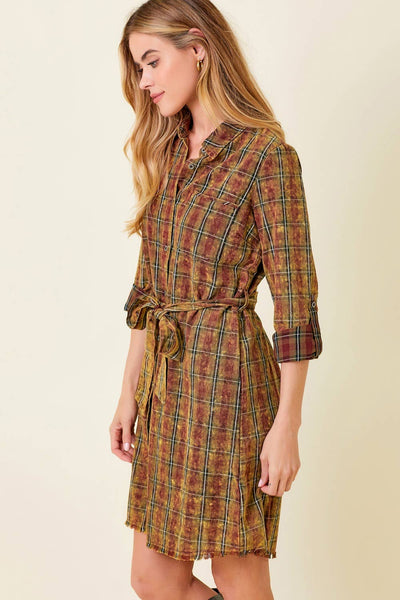 Autumn Plaid Dress (Pre-order arriving September 19)
