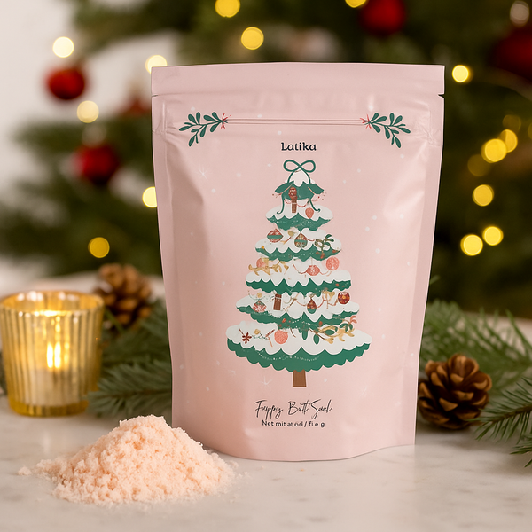 Pink Christmas Tree Bath Soak 🎄