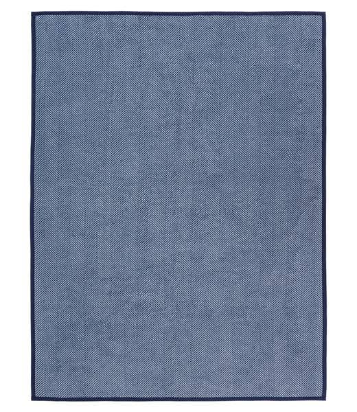 ChappyWrap - Harborview Herringbone Navy Blanket: Midi