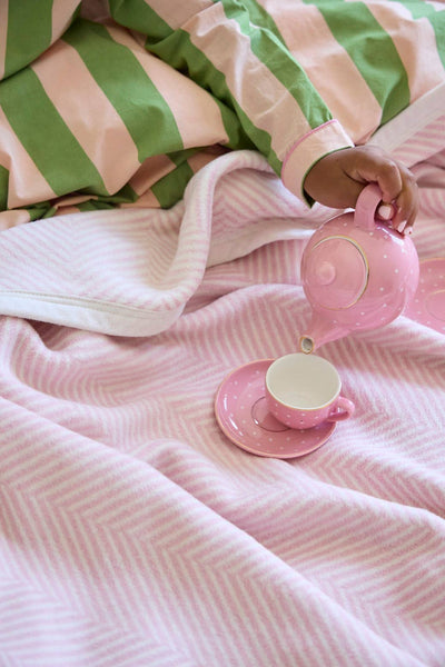 ChappyWrap Harborview Herringbone Blush Blanket: Original