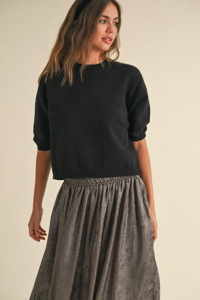 Polly Short Sleeve Sweater