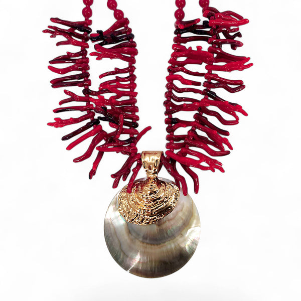 Majorca Red Coral Necklace