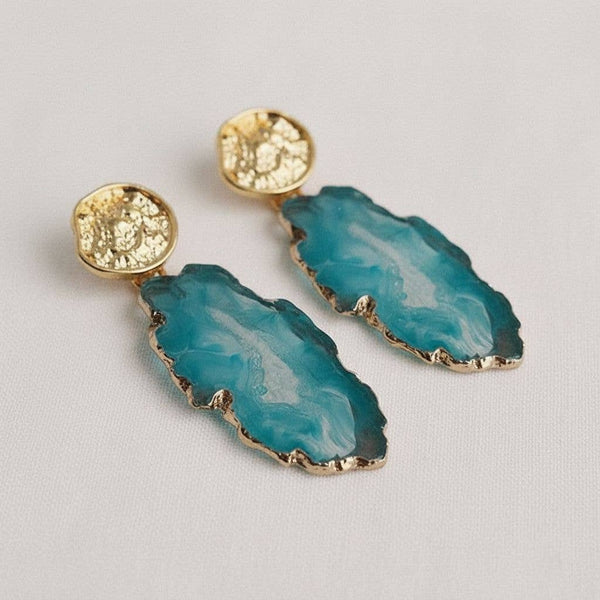 Blue Lake  Dangle Earrings