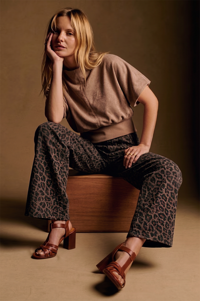 Mocha Sueded Top