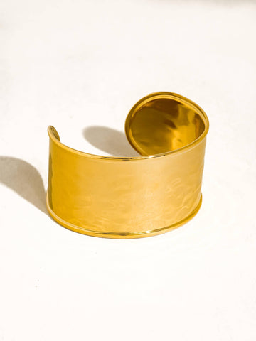 Calric Non-Tarnish Wide Cuff Bracelet