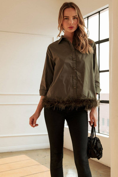 Janess Feathered Top