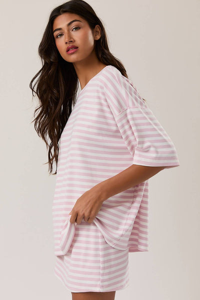 Pink Stripe Tee