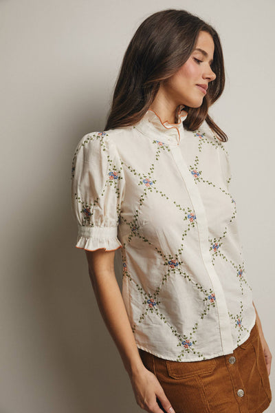 Savannah Embroidered Blouse