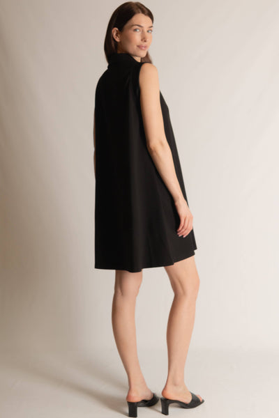 Butter Modal Sleeveless Dress: Black