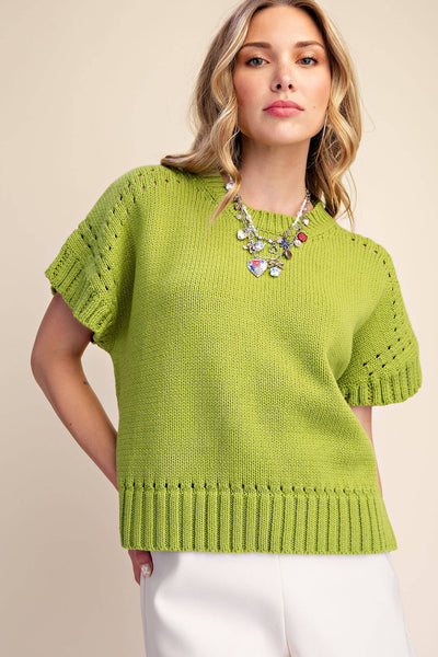 Olive  Crewneck Sweater