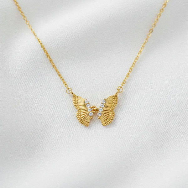 18K Gold Plated Butterfly Necklace