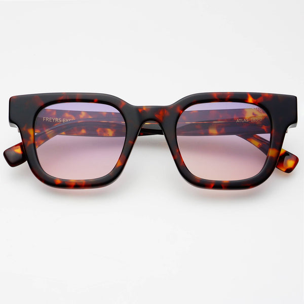 FREYRS Atlas Acetate Sunglasses: Dark Tortoise / Pink