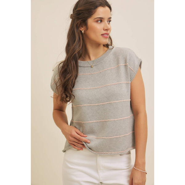 Blushing Grey Sweater