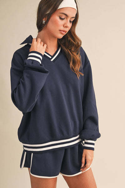 Serving up Looks Set in Blue