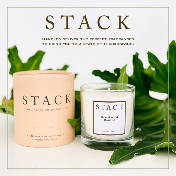 STACK The Fragrance of Gratitude - Orange Peel & Cinnamon Candle - Christmas Decor