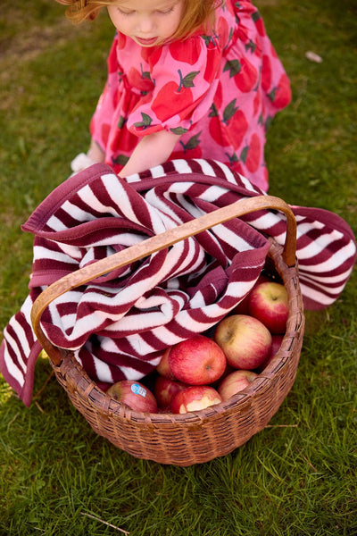 ChappyWrap - Sideline Stripe Maroon Midi Blanket: Midi