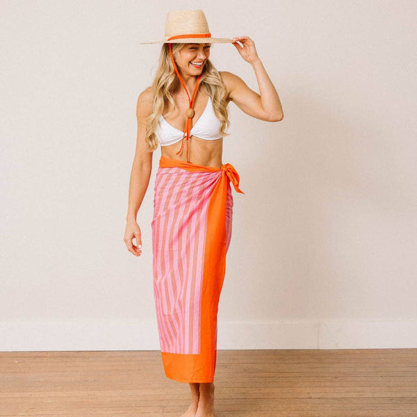 Sunshine Tienda Orchid Pinstripe Sarong