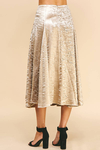 Gold Rush Midi Skirt