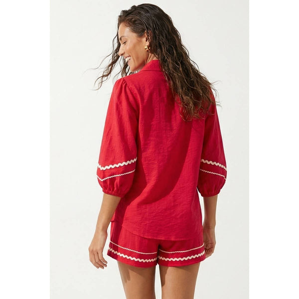 Maya Linen Blouse