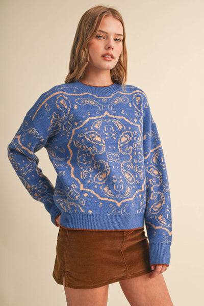 Leelee Paisley Sweater