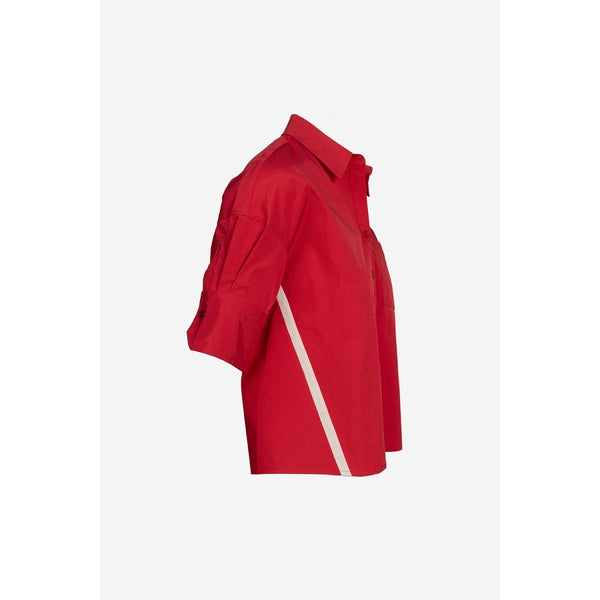 Red Racing Stripes Top