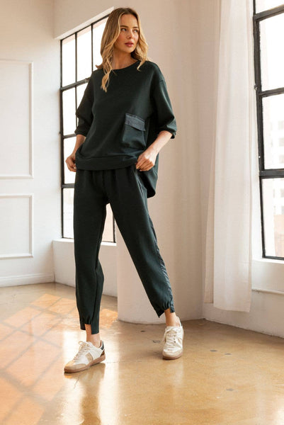 Karen Knit Crepe Top