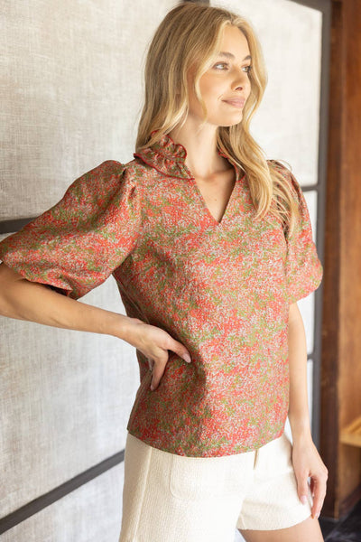 Charlotte Jacquard Top