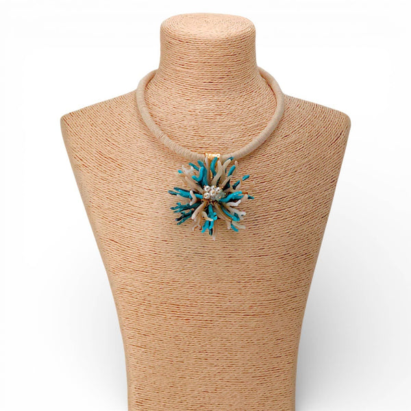 Wynn Coral Necklace Blue