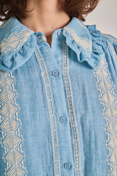 Annalise Chambray Top