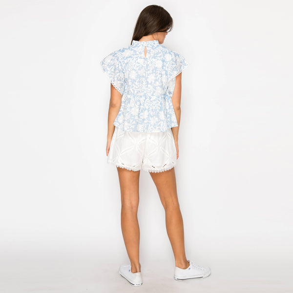 Jacobian Eyelet Blouse