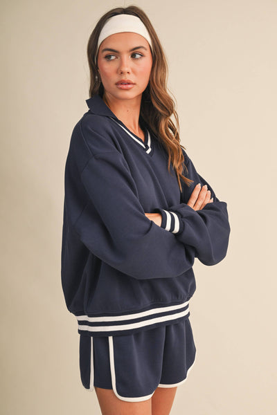 Serving up Looks Set in Blue