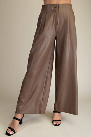 High Waist Taupe Pants