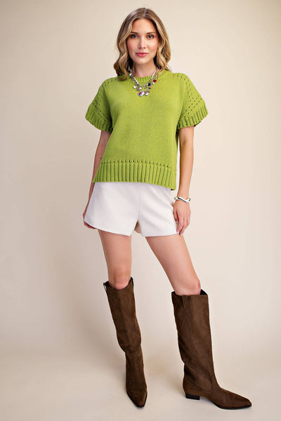 Olive  Crewneck Sweater
