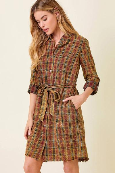 Autumn Plaid Dress (Pre-order arriving September 19)