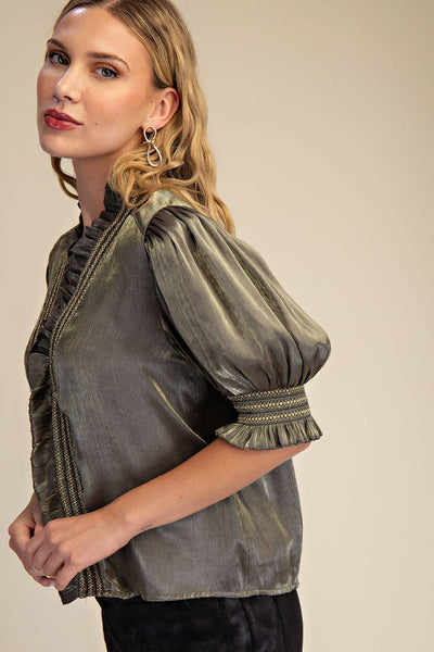 Miriam Blouse in Olive