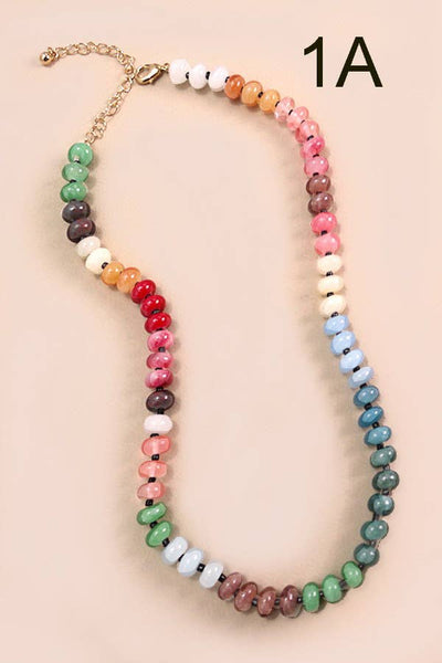 Jessie Agate Beaded Necklace