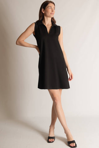 Butter Modal Sleeveless Dress: Black