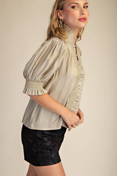 Miriam Blouse in Champagne