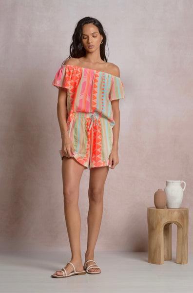 Neon Aztec Top