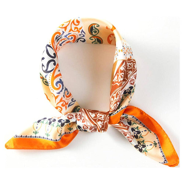 Paisley Arabesque Scarf Orange
