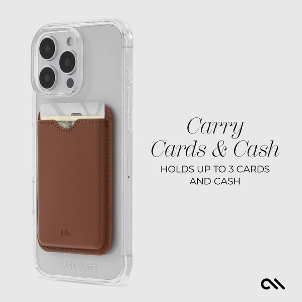 Case-Mate - MagSafe Card Holder : Cognac