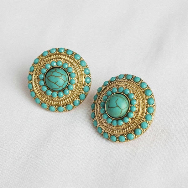 Cleo Turquoise Drop Earrings