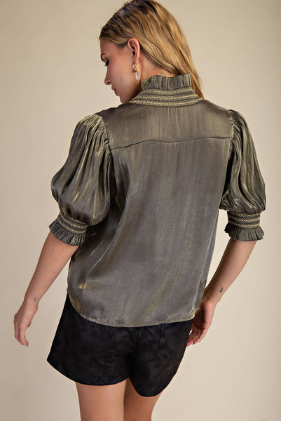 Miriam Blouse in Olive