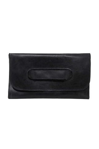 ABLE Mare Handle Clutch Black