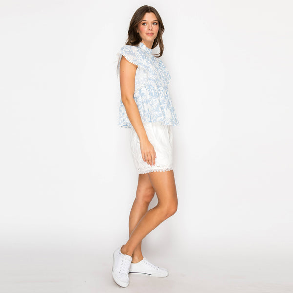 Jacobian Eyelet Blouse